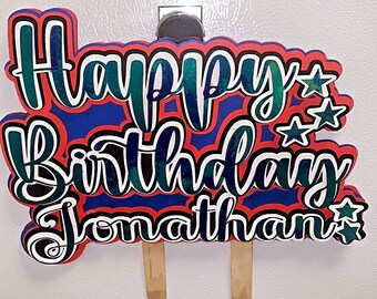 Gepersonaliseerde taarttopper