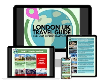 Guía definitiva de viaje a Londres / Itinerarios de 1 a 14 días, joyas ocultas, consejos para ahorrar y mapa de Google / Planificador de viajes por el Reino Unido (PDF)