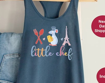 Little Chef Tank Top, Ratatouille Tank Top, Remy Tank, Disney Mouse Chef Tank Top, Disney World Racerback, Epcot Food Shirts, Disneyland Top