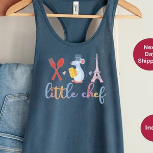 Little Chef Tank Top, Ratatouille Tank Top, Remy Tank, Disney Mouse Chef Tank Top, Disney World Racerback, Epcot Food Shirts, Disneyland Top