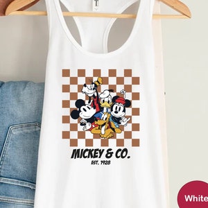Mickey & Co Est. 1928 Tank Top, Disneyworld Mickey And Friends Racerback, Disney Tank Top, Mickey Mouse Racerback, Disney Girl Trip Tank Top