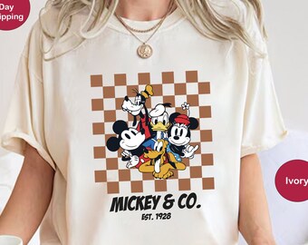 Mickey And Co Est. 1928 Shirt, Mickey And Friends Shirts, Mickey Mouse Shirt, Disneyworld Shirt, Disneyland Shirt, Disney Family Trip Shirts