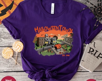 Vintage Halloween Shirt, Halloween Town Est. 1998 Shirt, Spooky Pumpkin Shirt, Halloween Town University Shirt, Vintage Halloween Town Shirt