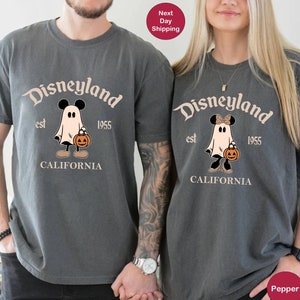 Comfort Colors Disneyland Halloween Ghost Shirt, Mickey Ghost Shirt, Minnie Ghost Shirt, Disneyland Halloween Shirt, Halloween Disney Couple