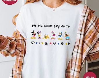Disney Friends T-Shirt, Mickey And Friends Shirt, Disney World Shirt, Disney Shirts, Disney Characters T-Shirt, Disney Family Vacation Shirt