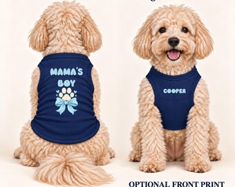 Custom Dog Shirt with Your Text or Logo, Personalized Pet Tank Top, Choice of Fonts and Colors, Dog Lover Gift
