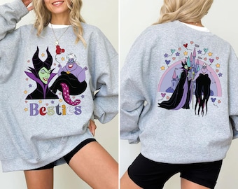 Ursula And Maleficent Besties Sweatshirt, Disney Villains Sweatshirt, Bad Witches Villains Hoodie, Maleficent Ursula Tee, Disneyland Girls