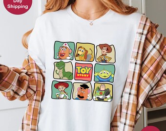 Disney Toy Story Characters T-Shirt, Disney Family Shirts, Disney Toy Story Gifts, Toy Story Group Shirts, Cool Toy Story Shirt, Woody Shirt