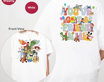 You've Got A Friend In Me Toy Story T-Shirt, Vintage Toy Story T-Shirt, Toy Story Land Shirt, Disneyland Shirts, Disney Family Trip T-Shirts