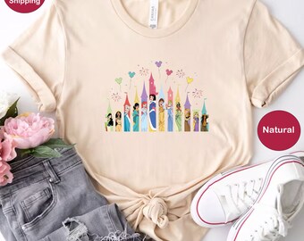 Disney Princess Castle T-Shirt, Disney Vacation Shirt, Disney Princesses Squad Shirts, Disney Girls Trip T-Shirt, Princess Birthday T-Shirts