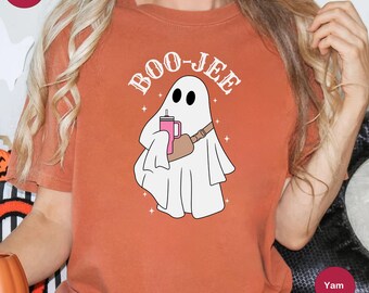 Comfort Colors Halloween Ghost Shirt, Boo Jee Shirt, Boo Shirt, Spooky Ghost Shirt, Spooky Season Shirt, Spooky Vibes Shirt, Halloween Gifts
