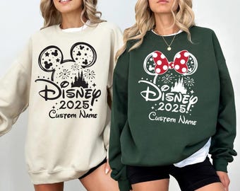 Custom Disney 2025 Shirt, Personalized Disney 2025 Sweatshirt, Holiday Family Vacation Hoodie, Disney Youth Hoodie,Disneyworld Youth Sweater
