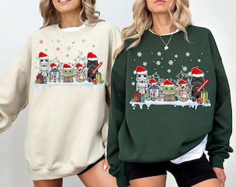 Star Wars Christmas Sweater, Disney Christmas Sweatshirts, Christmas Gifts, Star Wars Hoodie, Storm Trooper, Galaxy's Edge, Star Wars Family