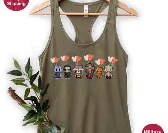 Guardians Of The Galaxy Racerback, Disneyland Family Matching Shirt, Guardians Magic Kingdom Tee, WDW Epcot Theme Park Shirt, Disney Trip