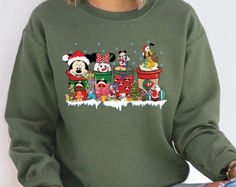 Disney Christmas Coffee Sweatshirt, Coffee Lover Disney Hoodie, Women Coffee Sweatshirt, Disney Christmas Sweater, Mickey Latte Sweatshirt
