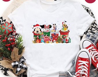 Disney Christmas Coffee T-Shirt, Coffee Lover Disney Shirt, Women Coffee Shirt, Disney Christmas Shirt, Mickey Latte Shirt, Xmas Coffee Gift