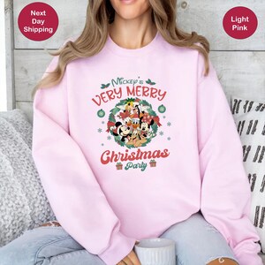 Mickey&#39;s Very Merry Christmas Party Sweatshirt, Disney Christmas Sweatshirt, Mickey And Friends Christmas Sweatshirt, Mickey Christmas Gifts