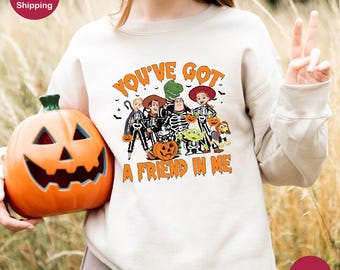 Disney Toy Story Halloween Shirt,Toy Story Skeleton Tee, Disney Halloween Shirt, Disney Halloween Sweatshirt,You've Got A Friend In Me Shirt