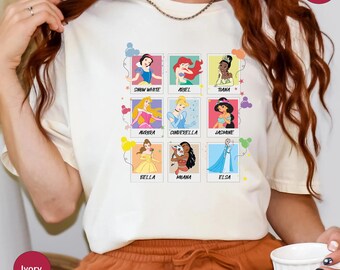 Comfort Colors Disney Princesses Shirt, Disney Trip Shirt, Princess Squad Gift, Princess Friend Tee, Princess Shirt, Disney Princess Tanktop