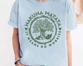 Comfort Colors Hakuna Matata T-Shirt, Animal Kingdom Shirt, Disney Lion King Shirt, Animal Kingdom Hakuna Matata Shirt, Disney Safari Shirts