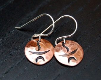 FAST* UU Chalice Copper Earrings - medium