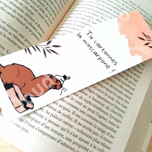 Marque page "Tu cartonnes la mascarpone"
