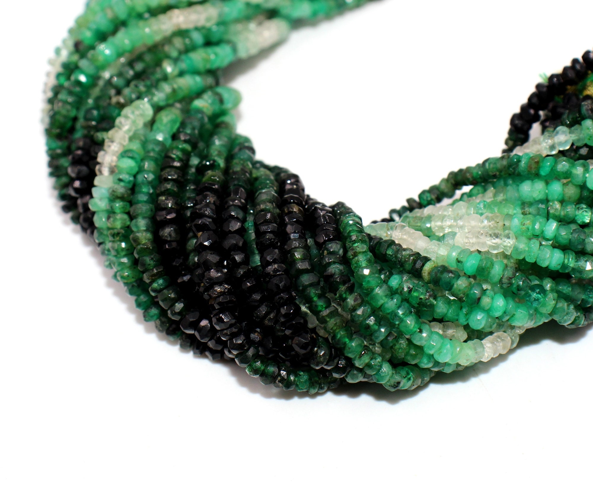 Natural Emerald Beads 33.5mm Faceted Emerald Shaded Etsy