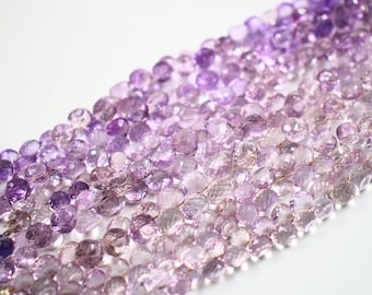 7" Natural Pink Amethyst Faceted Onion Briolettes - 7-9mm - Pink Amethyst beads - Semi Precious Stone Beads - Wholesale Gemstone  Beads