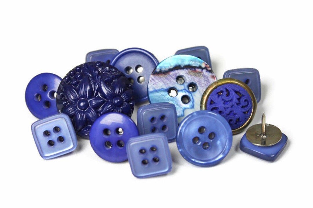 Vintage Button Push Pins Decorative Push Pin Gift Set Set of Etsy