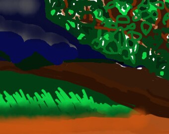 Beautiful Valley, Trees, Nature, Hills, Dusk