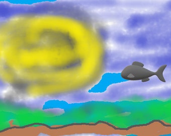 Flying Fish Art Print