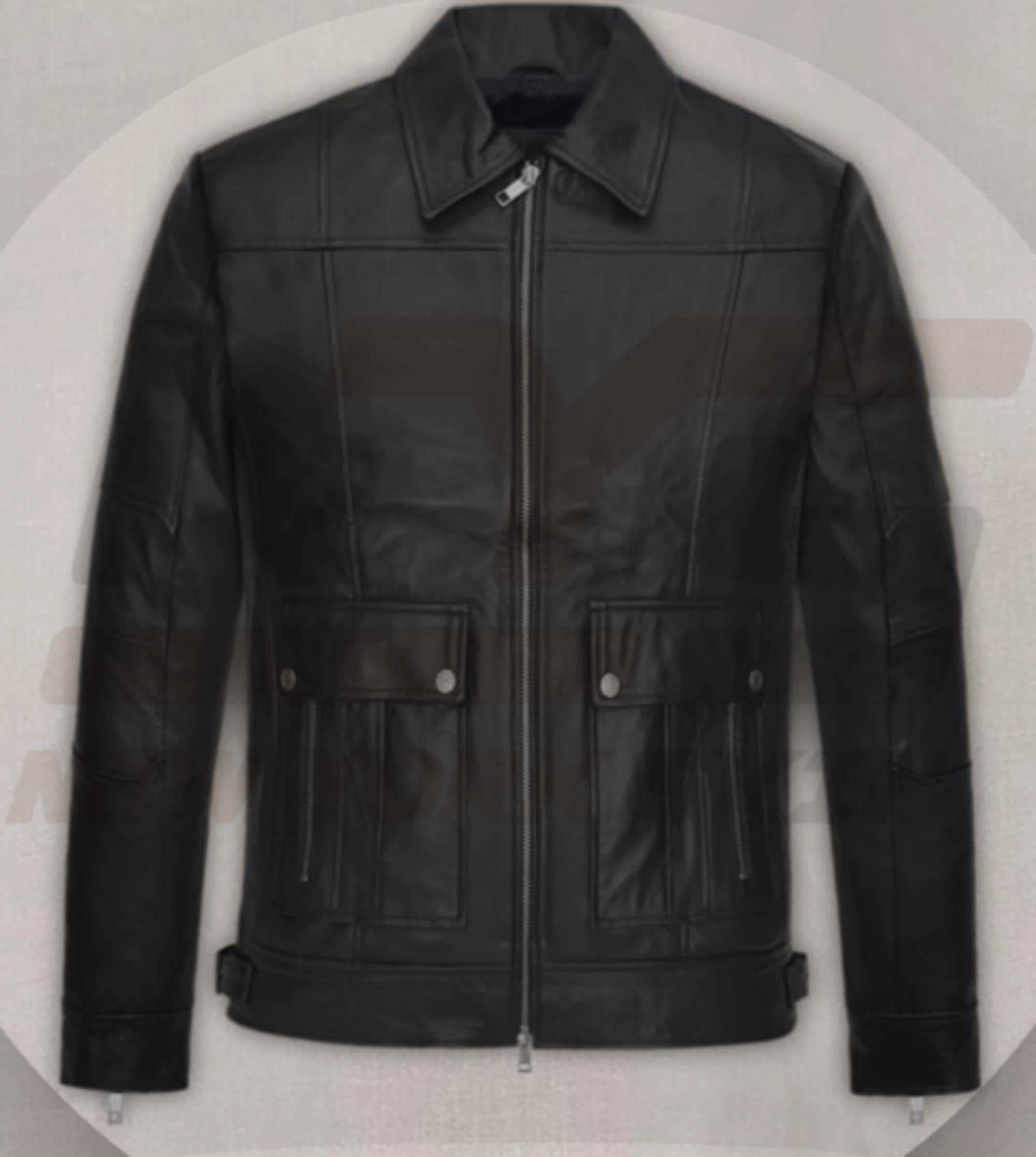 Jungkook Inspired Sheepskin Leather Jacket | Men's Snuffed Leather