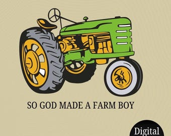 Farm Boy PNG – Tractor Shirt Design, Country Farm Life Sublimation PNG, Boy Farm Shirt Graphic