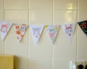 Blumig und Girlie Bunting (DIY PDF Craft Kit)