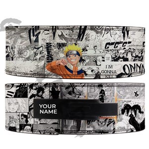 Naruto-anime hefboomgordel Gewichtheffen anime-riem, powerlifting hefboomriem Bodybuilding sportriem Anime-hefriem, hefboomgordel anime