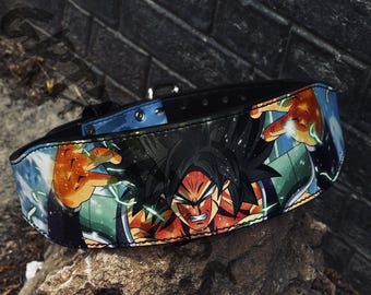 Ceinture d'haltérophilie Dragon Ball Z Anime : ceinture de musculation en cuir faite main pour dynamophilie