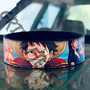 Luffy one piece Anime Powerlifting Lever Belt | Gear 5 Anime gym Belt | lever lifting belt | Powerlifting anime gym belt | Luffy Lever Belt