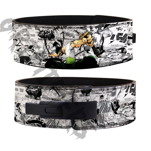 One Piece Zoro Anime Leather Lever Belt: Powerlifting Gym