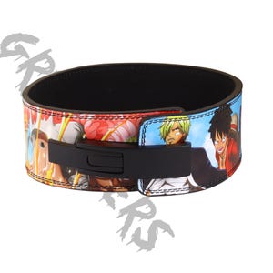 Luffy one piece Anime Powerlifting Lever Belt | Gear 5 Anime gym Belt | lever lifting belt | Powerlifting anime gym belt | Luffy Lever Belt