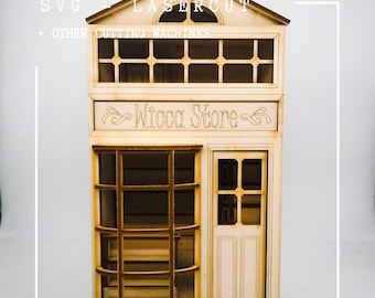 SVG digital download Wicca Store Book Nook
