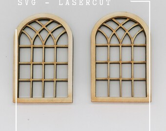 SVG Descarga varias ventanas con parteluces en miniatura