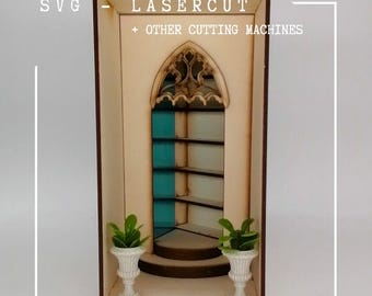 SVG digital Download Book Nook Kit Magical Library