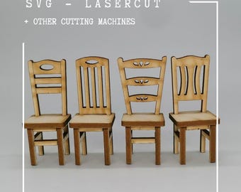 SVG file chairs at a scale of 1:12