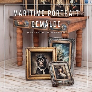 Portraits maritimes à l'échelle 1:12 pour l'impression et la fabrication artisanale