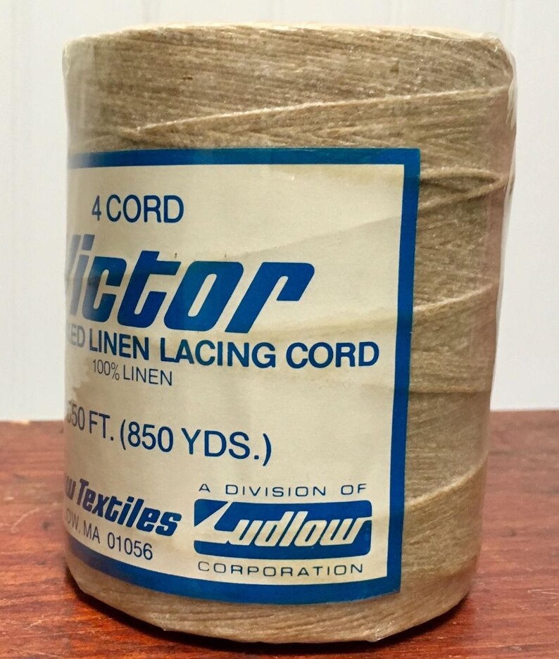 Waxed LINEN lacing 4ply cord rug braiding weaving twine Etsy