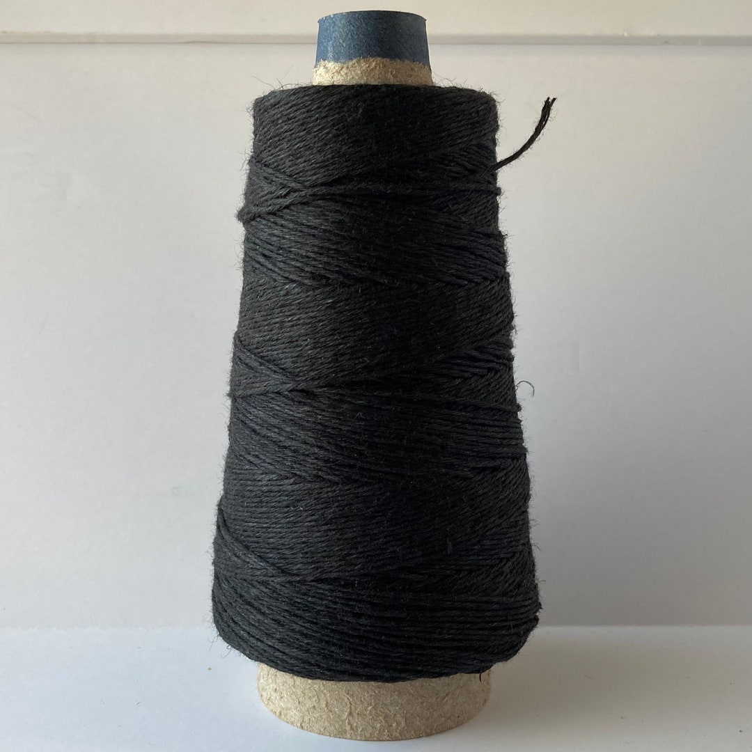 Unwaxed LINEN RUG LACING Thread 5ply Braiding Weaving Warp Twine Black Etsy
