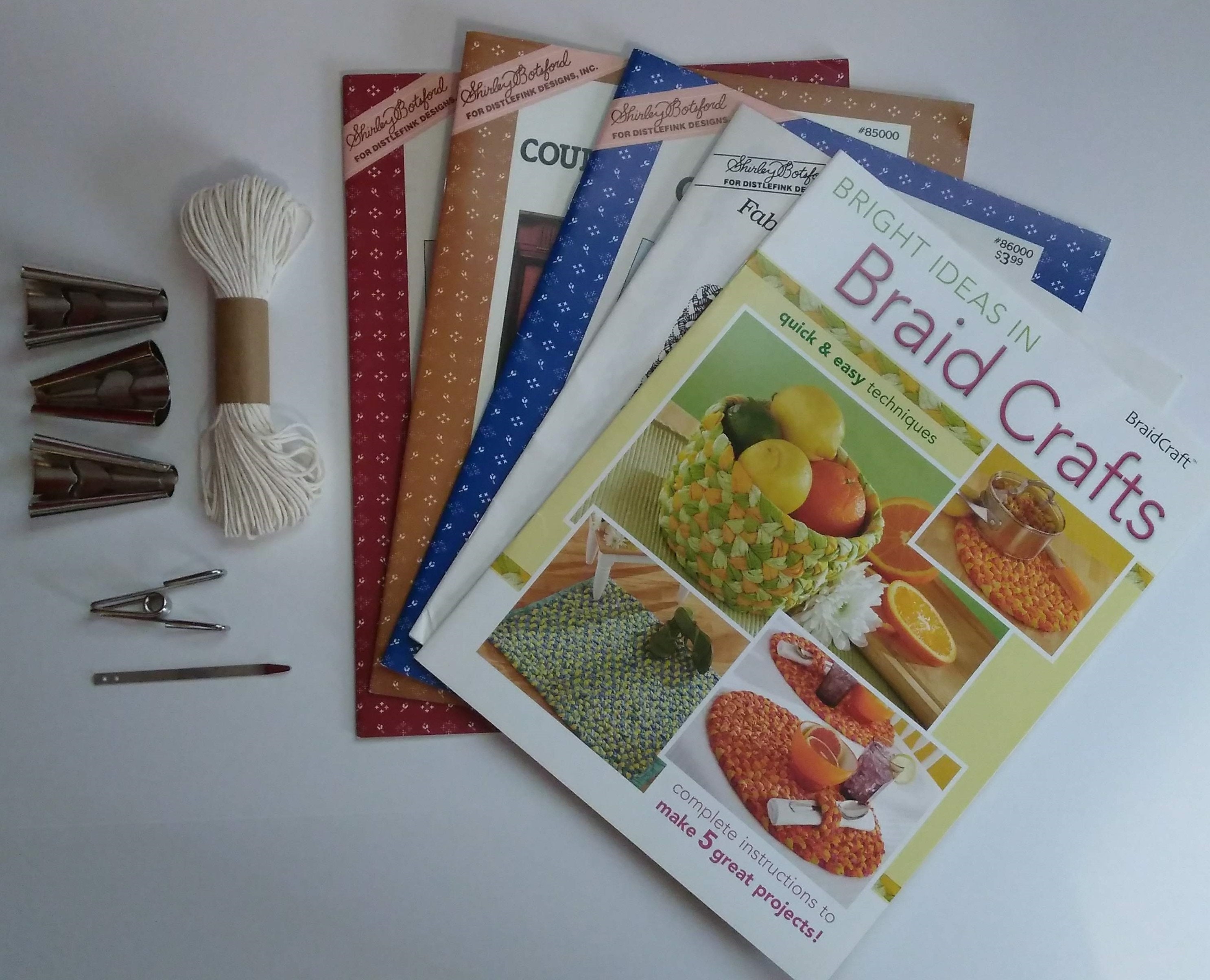 Deluxe Braidcraft Rug Braiding Starter Kit Cones Clamp Lacing Etsy