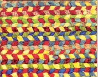 Rag rugs how-to, weave on a frame instruction booklet