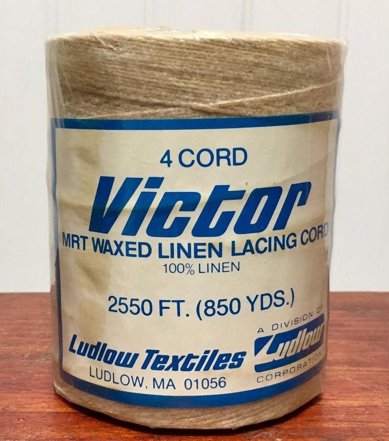 Waxed LINEN lacing 4ply cord rug braiding weaving twine Etsy
