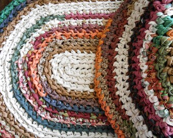Crocheted Rag Rug | Etsy